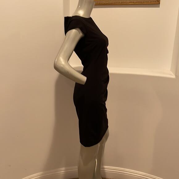 Weekend Max Mara Black Ruched Sheath Dress - Picture 2 of 13